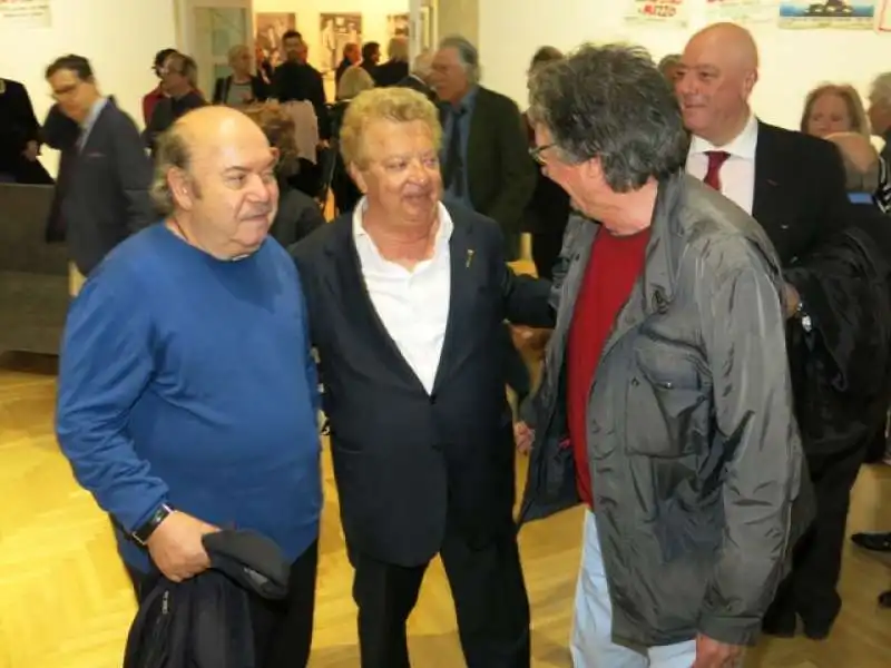 lino banfi, vittorio cecchi gori, neri parenti foto andrea arriga