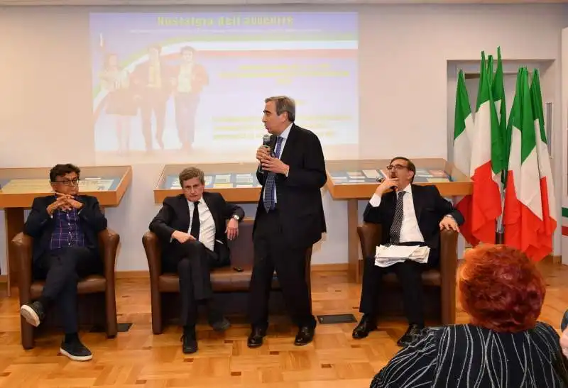 marcello veneziani  gianni alemanno maurizio gasparri e  ignazio la russa