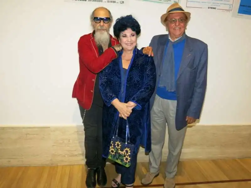 roberto d agostino, marisa laurito, renzo arbore foto andrea arriga