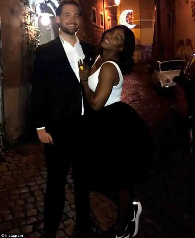 serena williams e il compagno alexis ohanian 