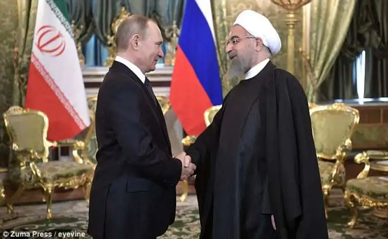 vladimir putin con hassan rohani