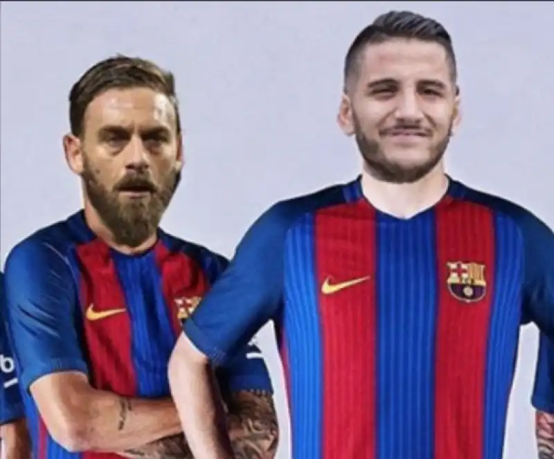 barcellona roma meme