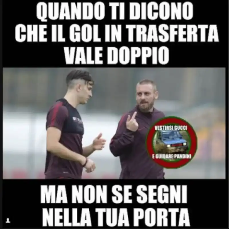 barcellona roma meme