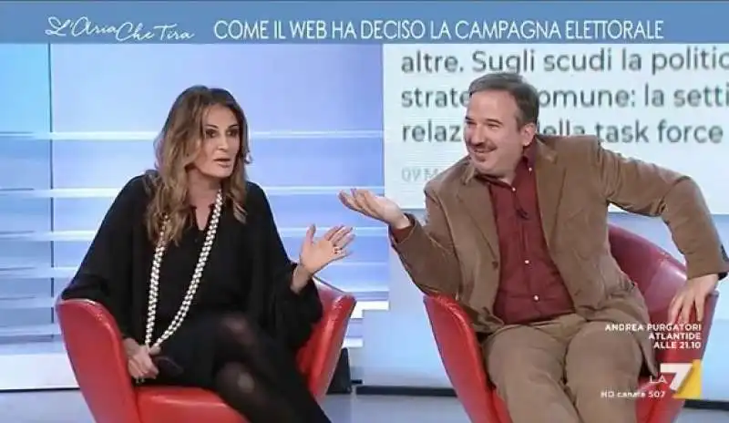 DANIELA SANTANCHE’ E LUCA TELESE 