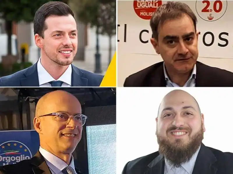 ELEZIONI REGIONALI IN MOLISE - ANDREA GRECO - CARLO VENEZIALE - DONATO TOMA - AGOSTINO DI GIACOMO