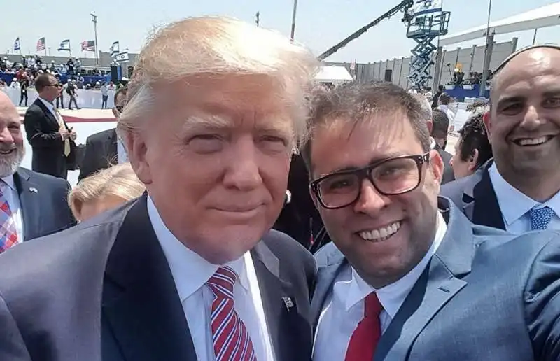 il deputato israeliano oren hazan con donald trump