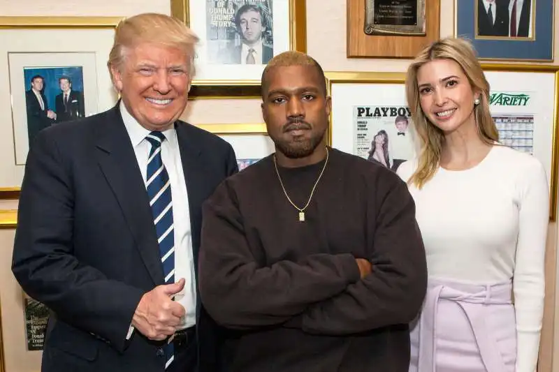 kanye west tra donald e ivanka trump