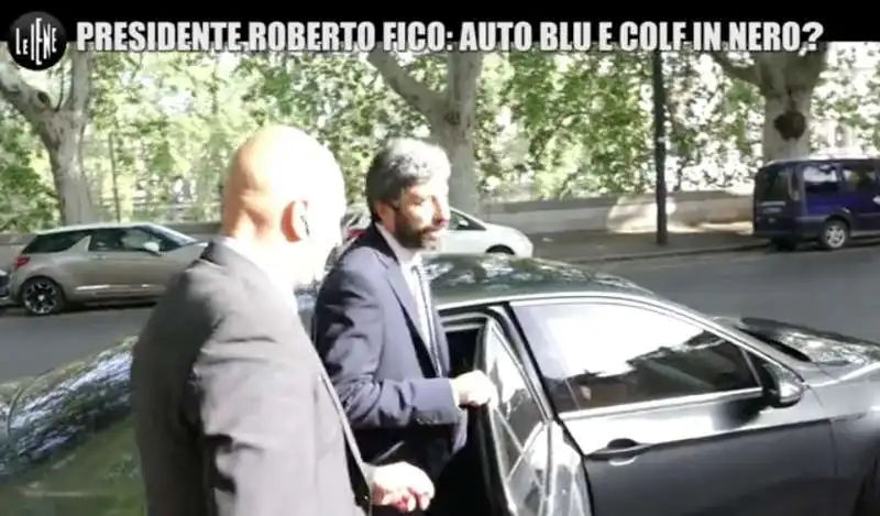 le iene beccano roberto fico sulla colf in nero  3