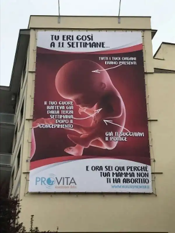 MANIFESTO ANTI ABORTO A ROMA