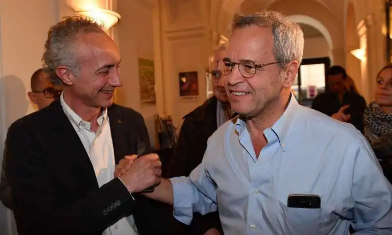 marco travaglio  enrico mentana