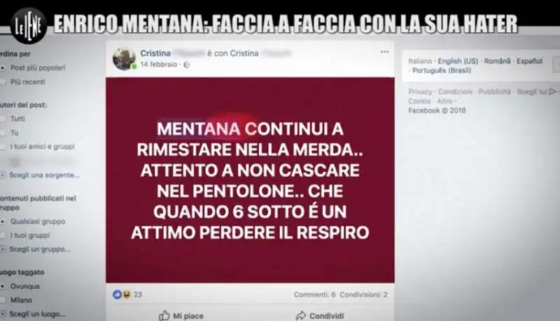 mary sarnataro delle iene mette mentana davanti alla sua hater  2