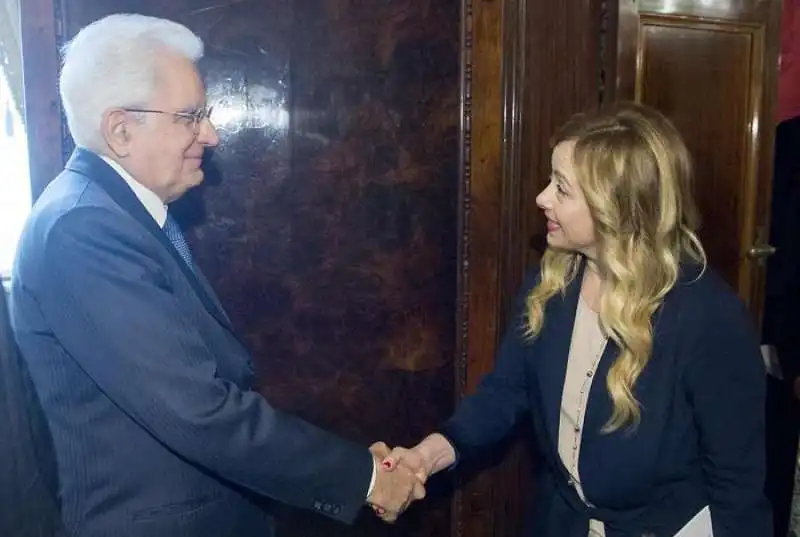 MATTARELLA E GIORGIA MELONI