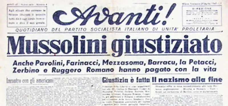 mussolini su Avanti