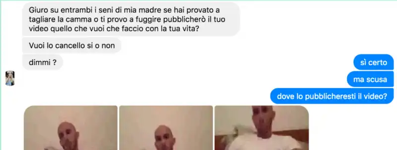 porno ricatto  su facebook