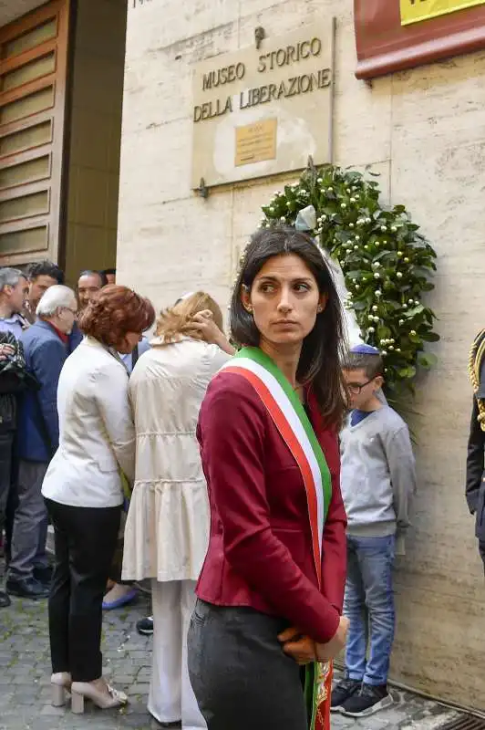 virginia raggi a via tasso