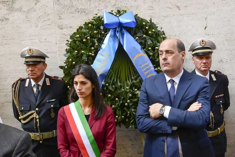 virginia raggi e nicola zingaretti