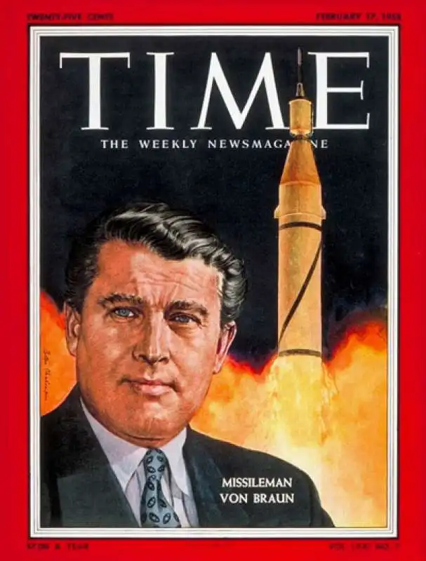 wernher von braun sulla copertina del time