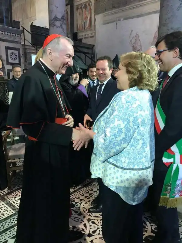 CARDINAL PAROLIN NARDELLA CARRAI AL FESTIVAL DELLE RELIGIONI