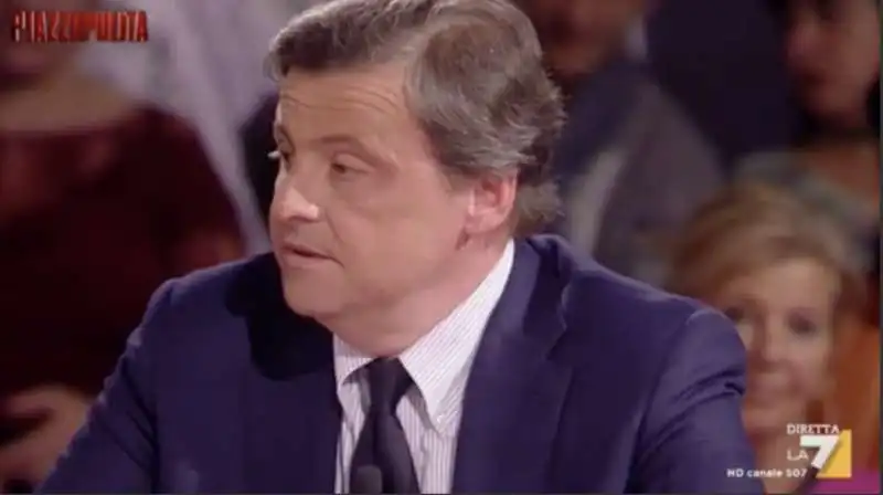 carlo calenda vs antonio padellaro a 'piazzapulita' 7