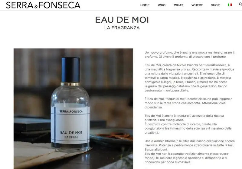 EAU DE MOI - PROFUMO DI MICHELE SERRA 