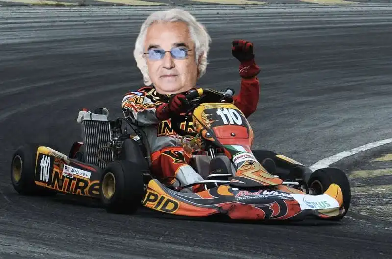 flavio briatore go kart