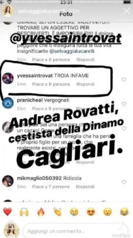 gli insulti di rovatti