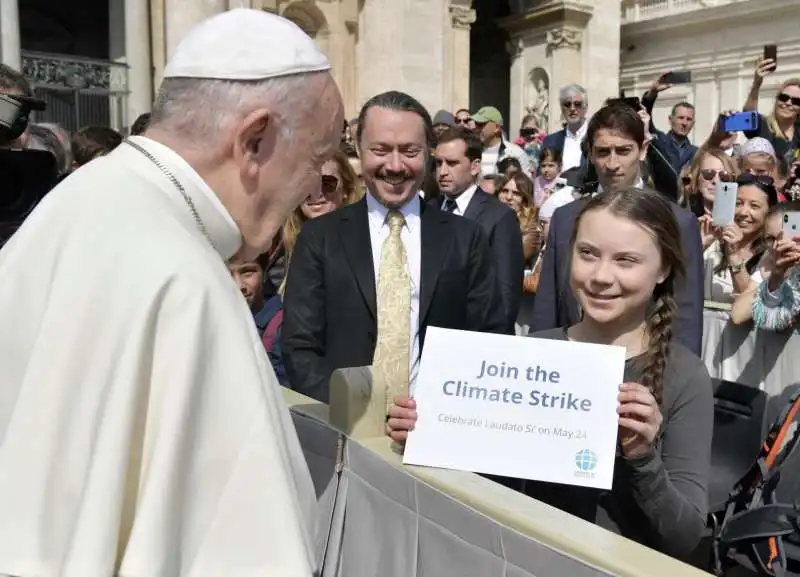 greta thunberg incontra papa francesco 7