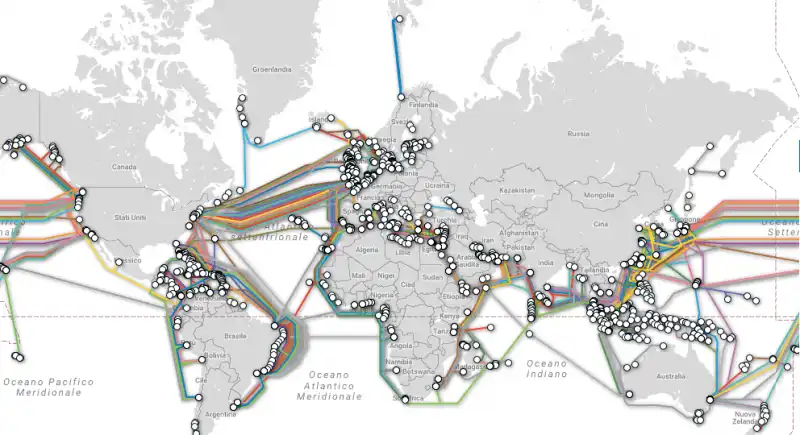 i cavi sottomarini in fibra ottica