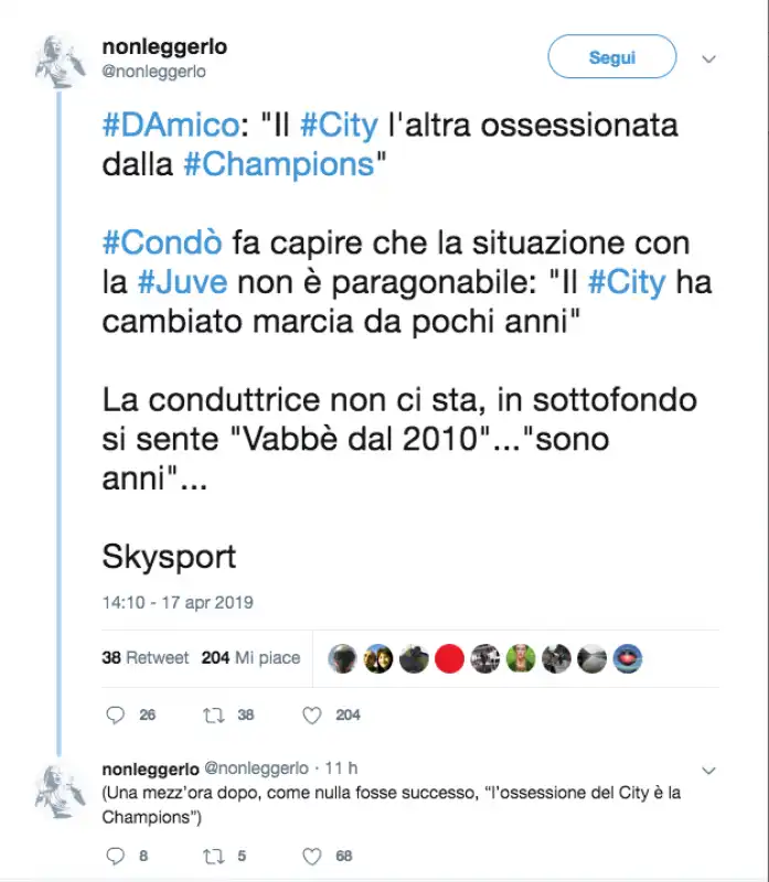 ILARIA DAMICO E IL MANCHESTER CITY