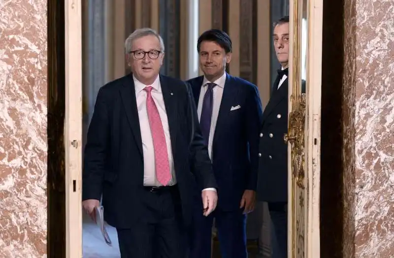 jean claude juncker giuseppe conte 1