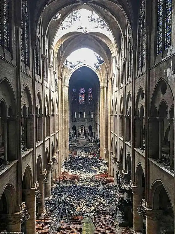 la cattedrale di notre dame dopo l incendio 10