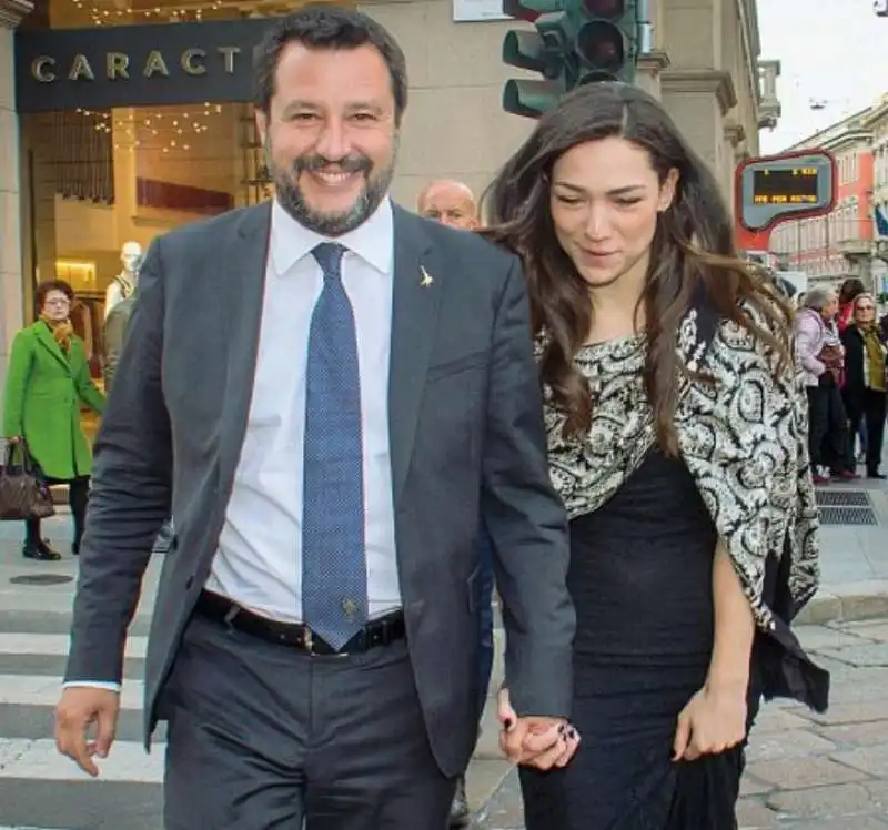 MATTEO SALVINI E FRANCESCA VERDINI