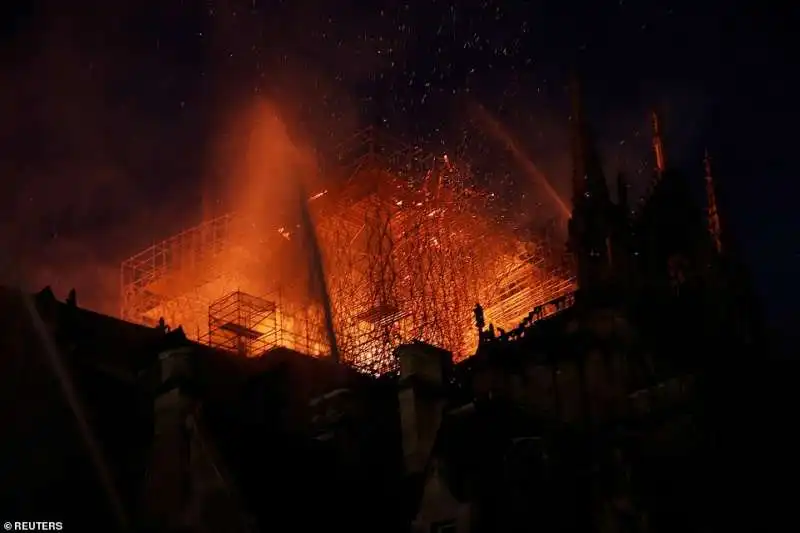 notre dame in fiamme