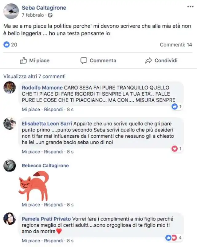 rebecca caltagirone e pamela prati rispondono a seba