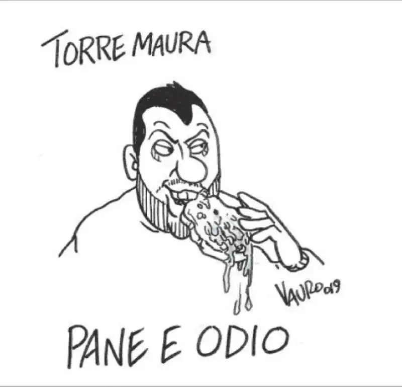 TORRE MAURA E SALVINI – LA VIGNETTA DI VAURO SUL 'FATTO QUOTIDIANO'