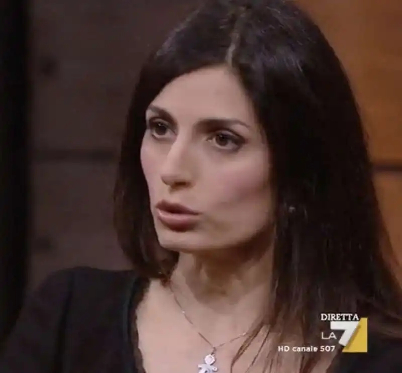 virginia raggi da floris a dimartedi' 1