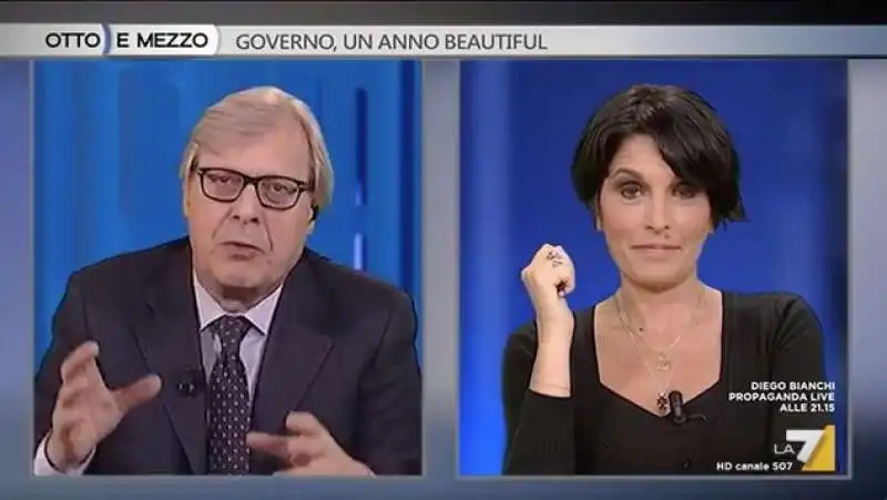 VITTORIO SGARBI E MARIANNA APRILE