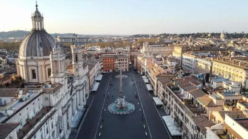 coronavirus   le foto di roma vista dal drone 2