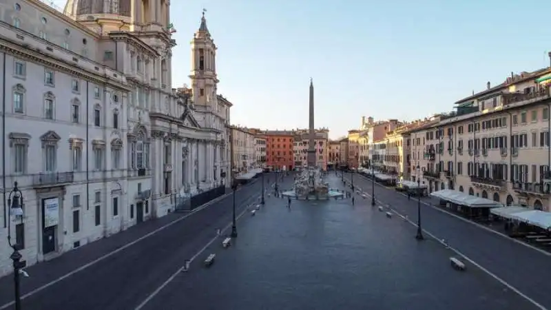 coronavirus   le foto di roma vista dal drone 3