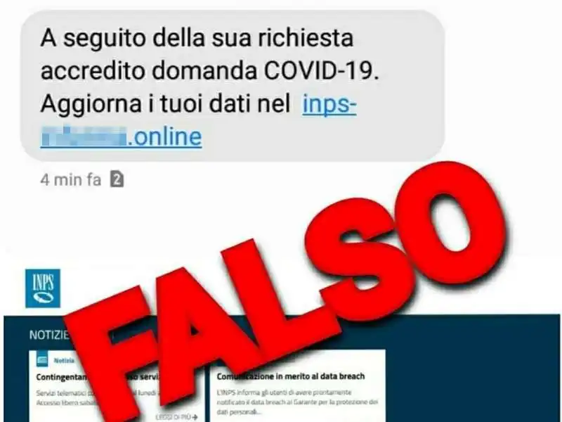 falso sms inps 