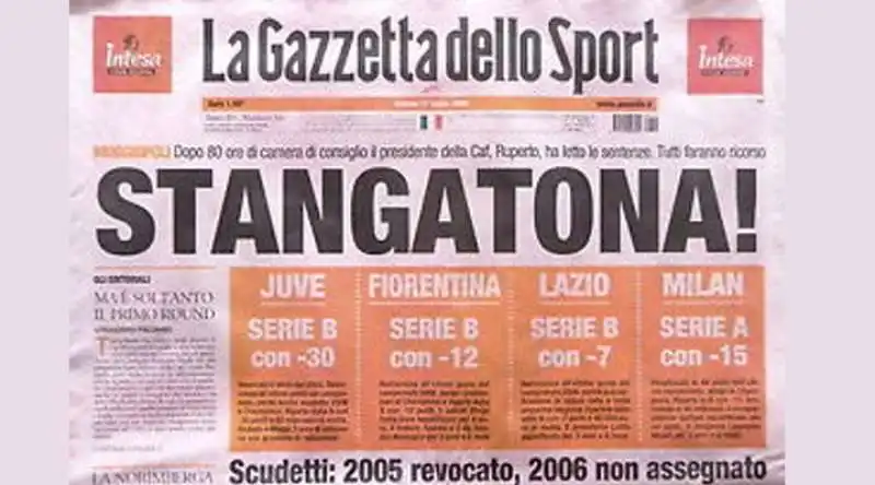 gazzetta dello sport juve 