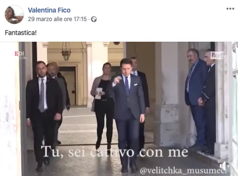 i post di valentina fico su giuseppe conte 4