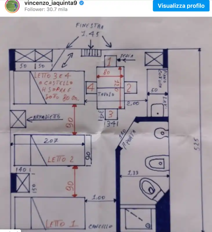 iaquinta disegno cella del padre