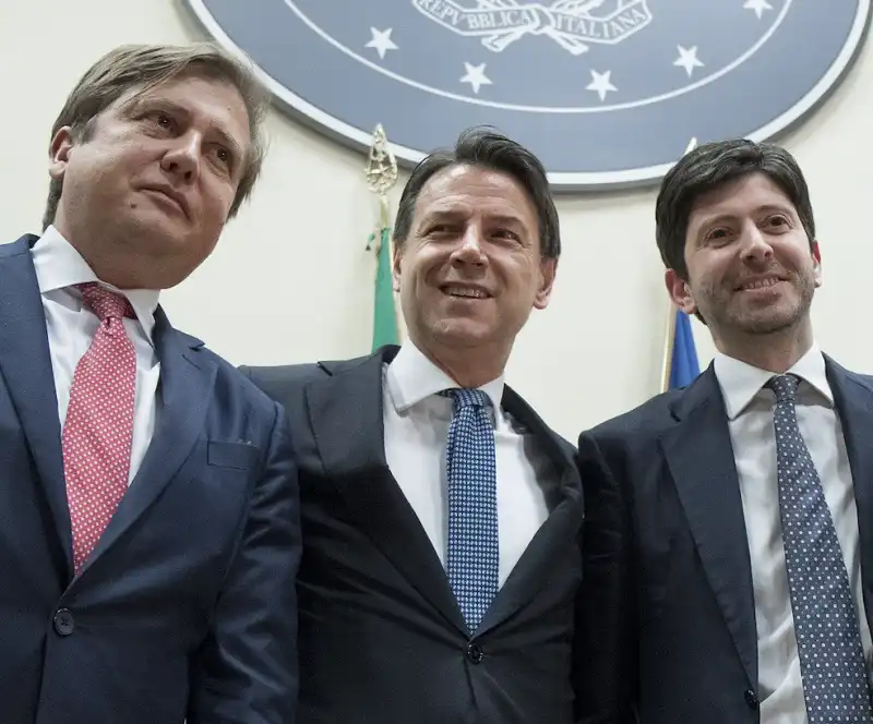 PIERPAOLO SILERI GIUSEPPE CONTE ROBERTO SPERANZA