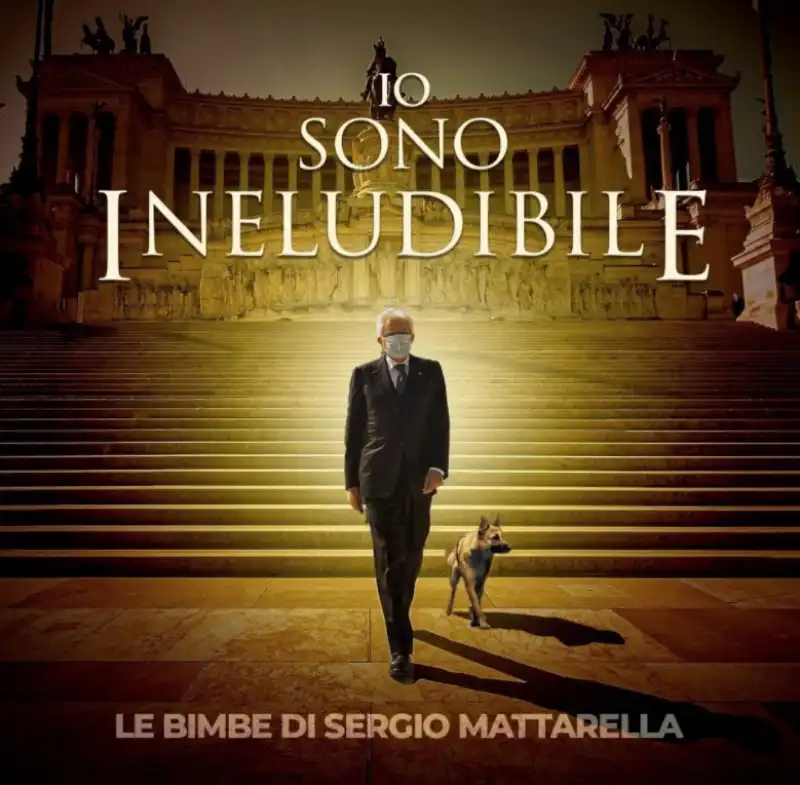 sergio mattarella da solo all'altare della patria   meme 3