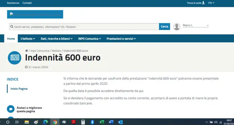 sito dell'inps in tilt per le richieste di indennita' da 600 euro 2