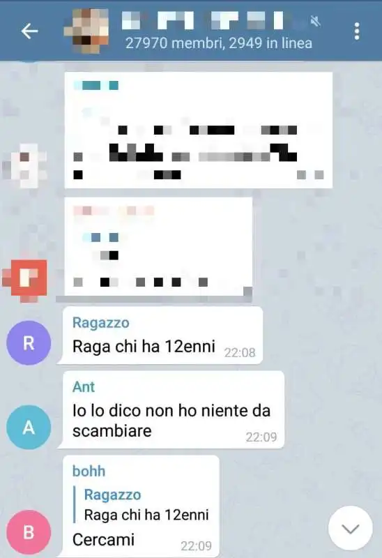 TELEGRAM - REVENGE PORN E PEDOPORNOGRAFIA