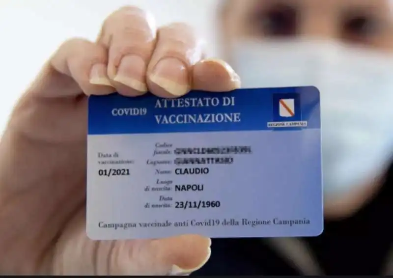 ATTESTATO DI VACCINAZIONE