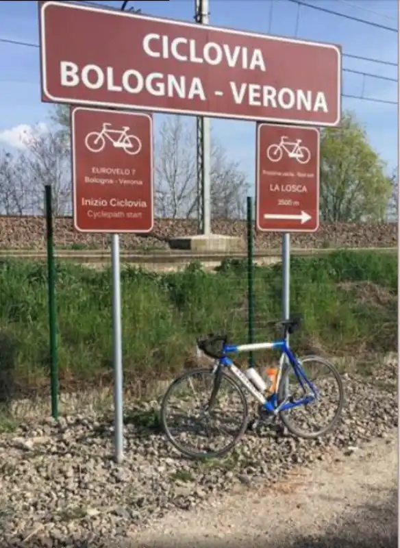 ciclovia bologna verona