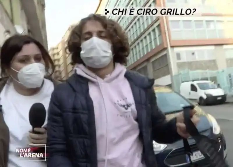 ciro grillo intercettato da non e' l'arena 5